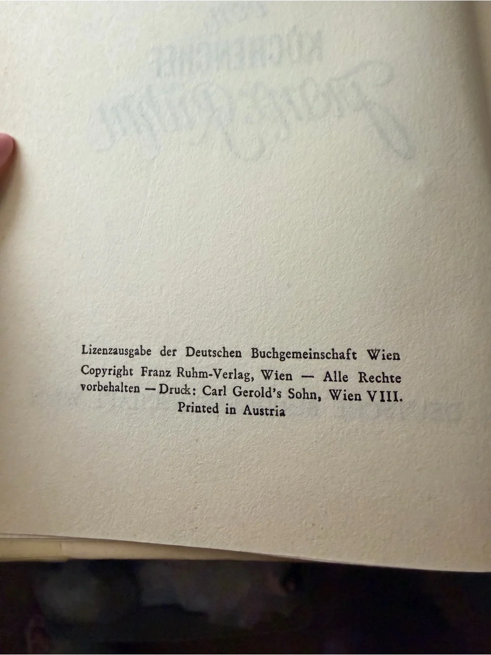 Vintage Der Wiener Küche Cookbook by Franz Ruhm - Cream and Blue